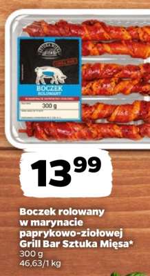 Boczek rolowany w marynacie paprykowo-ziołowej Grill Bar Sztuka Mięsa