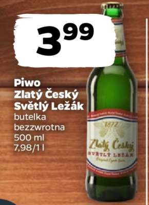 Piwo Zlatý Český Světlý Ležák