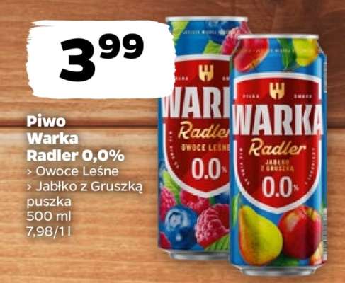 Piwo Warka Radler 0,0%
