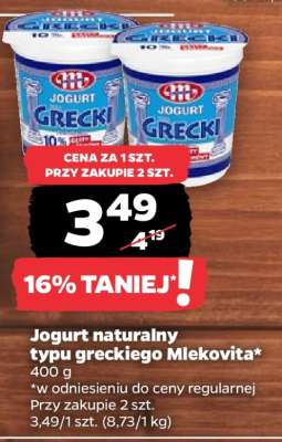 Jogurt naturalny typu greckiego Mlekovita