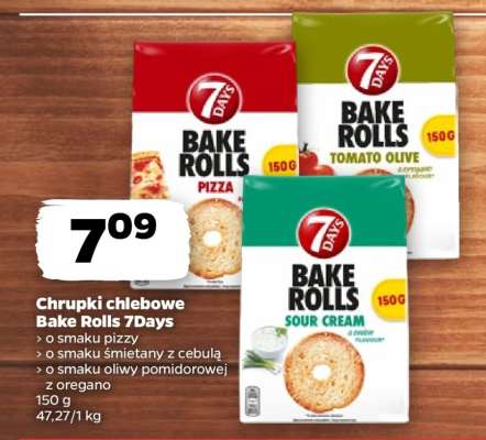 Chrupki chlebowe Bake Rolls 7Days
