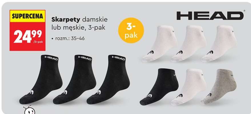 Skarpety damskie lub męskie 3 pak
