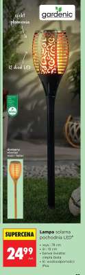 Lampa solarna pochodnia LED