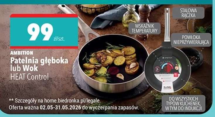 Patelnia głęboka lub Wok