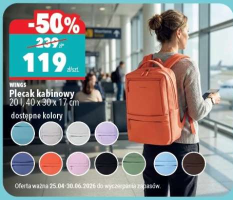 Plecak kabinowy