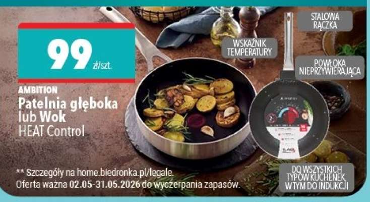 Patelnia głęboka lub Wok