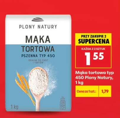 Mąka tortowa typ 450 Plony Natury, 1 kg