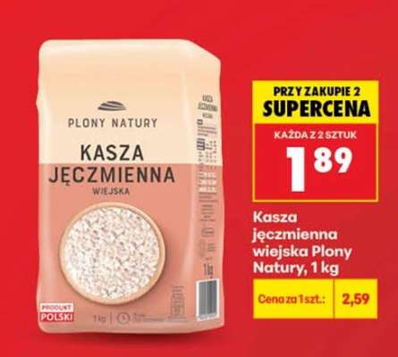 Kasza jęczmienna wiejska Plony Natury, 1 kg