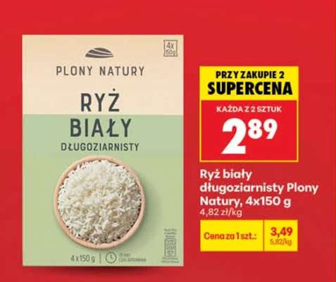 Ryż biały długoziarnisty Plony Natury 4x150 g