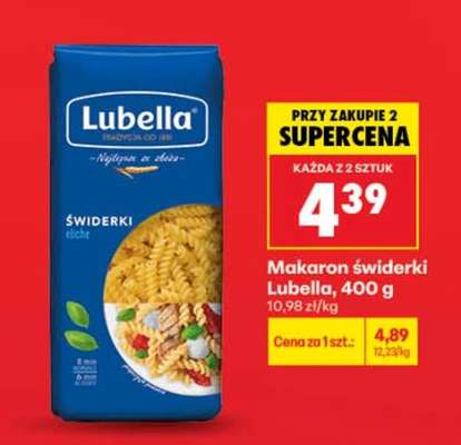 Makaron świderki Lubella, 400 g