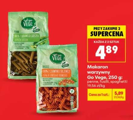 Makaron warzywny Go Vege, 250 g