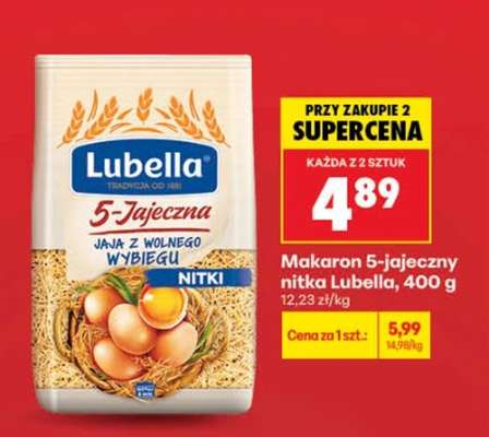 Makaron 5-jajeczny nitka Lubella, 400 g