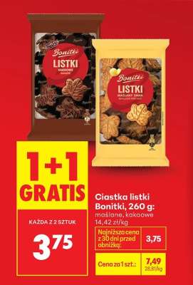 Ciastka listki Bonitki, 260 g