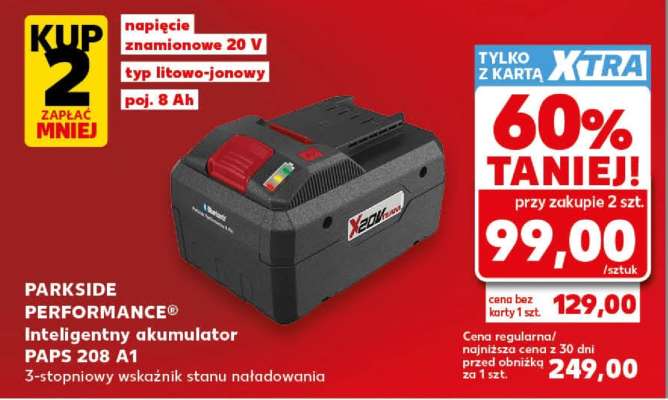 PARKSIDE PERFORMANCE® Inteligentny akumulator PAPS 208 A1