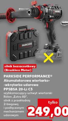 PARKSIDE PERFORMANCE® Akumulatorowa wiertarko-wkrętarka udarowa PPBSA 20-Li C3