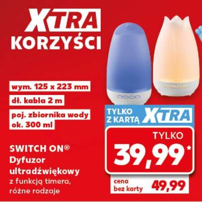 SWITCH ON® Dyfuzor ultradźwiękowy