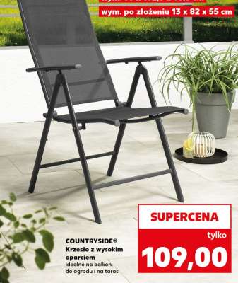 COUNTRYSIDE® Krzesło z wysokim oparciem