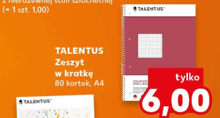 TALENTUS Zeszyt w kratkę