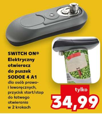 SWITCH ON® Elektryczny otwieracz do puszek SODOE 4 A1