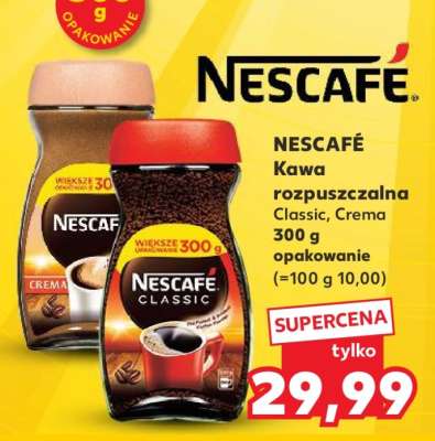 NESCAFÉ Kawa rozpuszczalna Classic, Crema 300 g opakowanie
