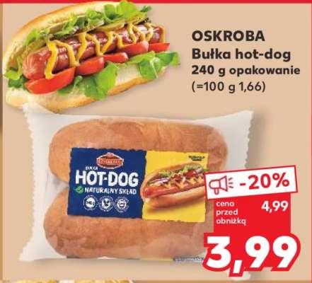 OSKROBA Bułka hot dog