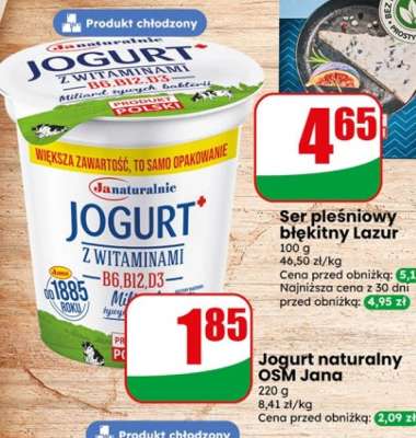 Jogurt naturalny OSM Jana