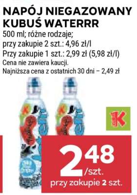 Napój niegazowany Kubuś Waterrr