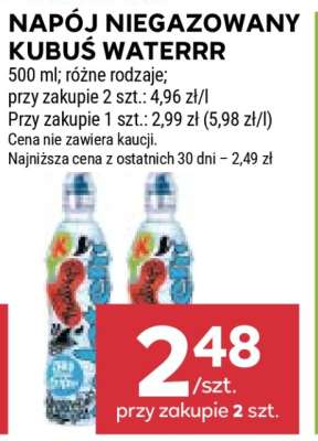 Napój niegazowany Kubuś Waterrr