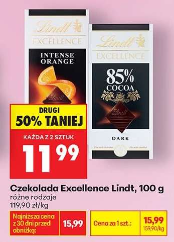 Czekolada Excellence Lindt , 100 g