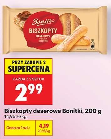 Biszkopty deserowe Bonitki, 200 g