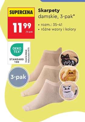 Skarpety damskie, 3-pak