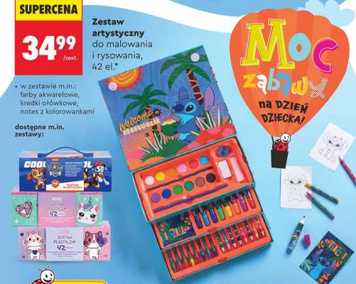 Zestaw artystyczny do malowania i rysowania, 42 el.