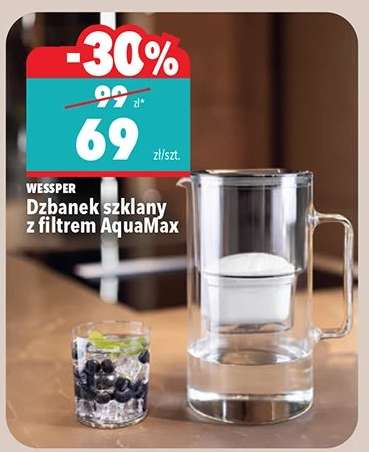 Dzbanek szklany z filtrem AquaMax