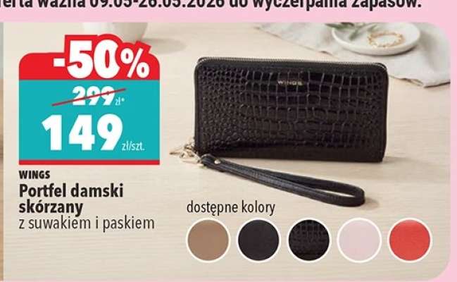 Portfel damski skórzany