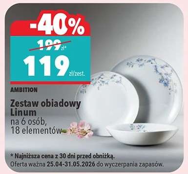 Zestaw obiadowy Linum