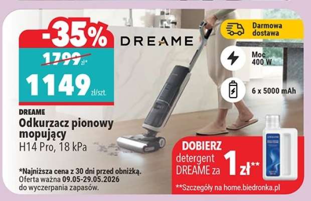 DREAME Odkurzacz pionowy mopujący