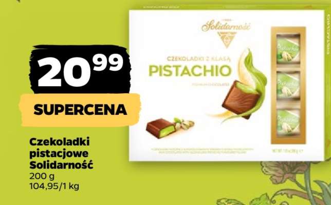 Czekoladki pistacjowe Solidarność