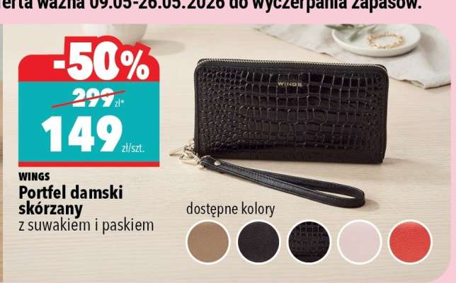 Portfel damski skórzany