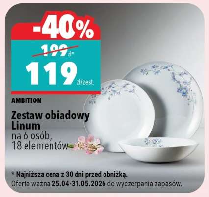 Zestaw obiadowy Linum