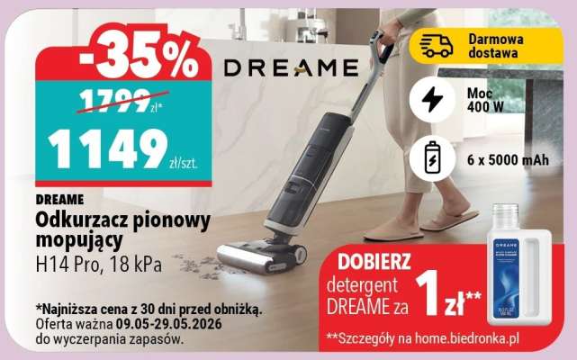 DREAME Odkurzacz pionowy mopujący