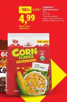 CROWNFIELD Płatki kukurydziane