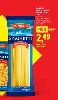 COMBINO Makaron spaghetti z pszenicy durum
