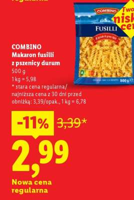 COMBINO Makaron fusilli z pszenicy durum
