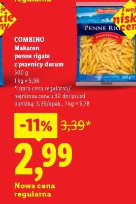 COMBINO Makaron penne rigate z pszenicy durum