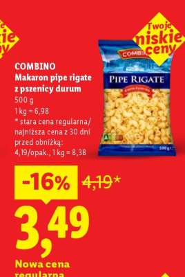 COMBINO Makaron pipe rigate z pszenicy durum