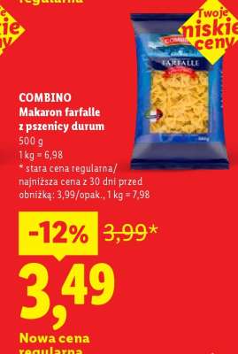 COMBINO Makaron farfalle z pszenicy durum