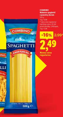 COMBINO Makaron spaghetti z pszenicy durum