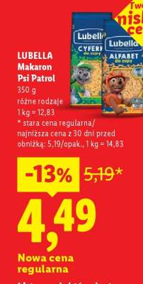 LUBELLA Makaron Psi Patrol
