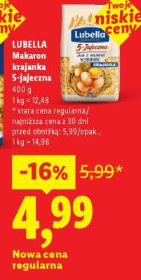 LUBELLA Makaron krajanka 5-jajeczna
