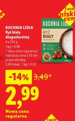 KUCHNIA LIDLA Ryż biały długoziarnisty